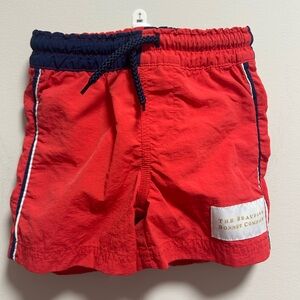 The Beaufort Bonnet Company Red and Navy Kids Shorts